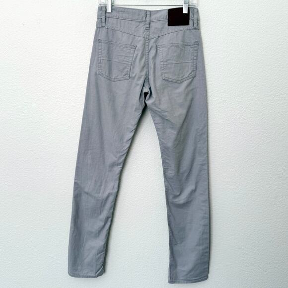 [Gustin] Light Gray Slim Straight Leg Linen Blend 5 Pocket Pants Men's Sz 31x32 - Picture 3 of 10
